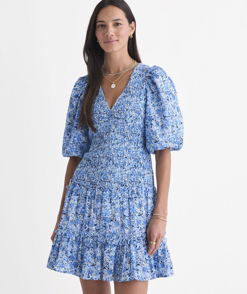 Kentucky Derby Women's Smocked Mini Dress