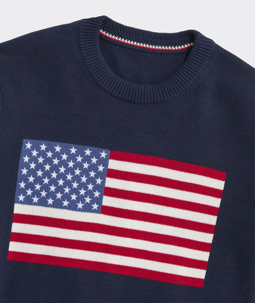 American Flag Crewneck