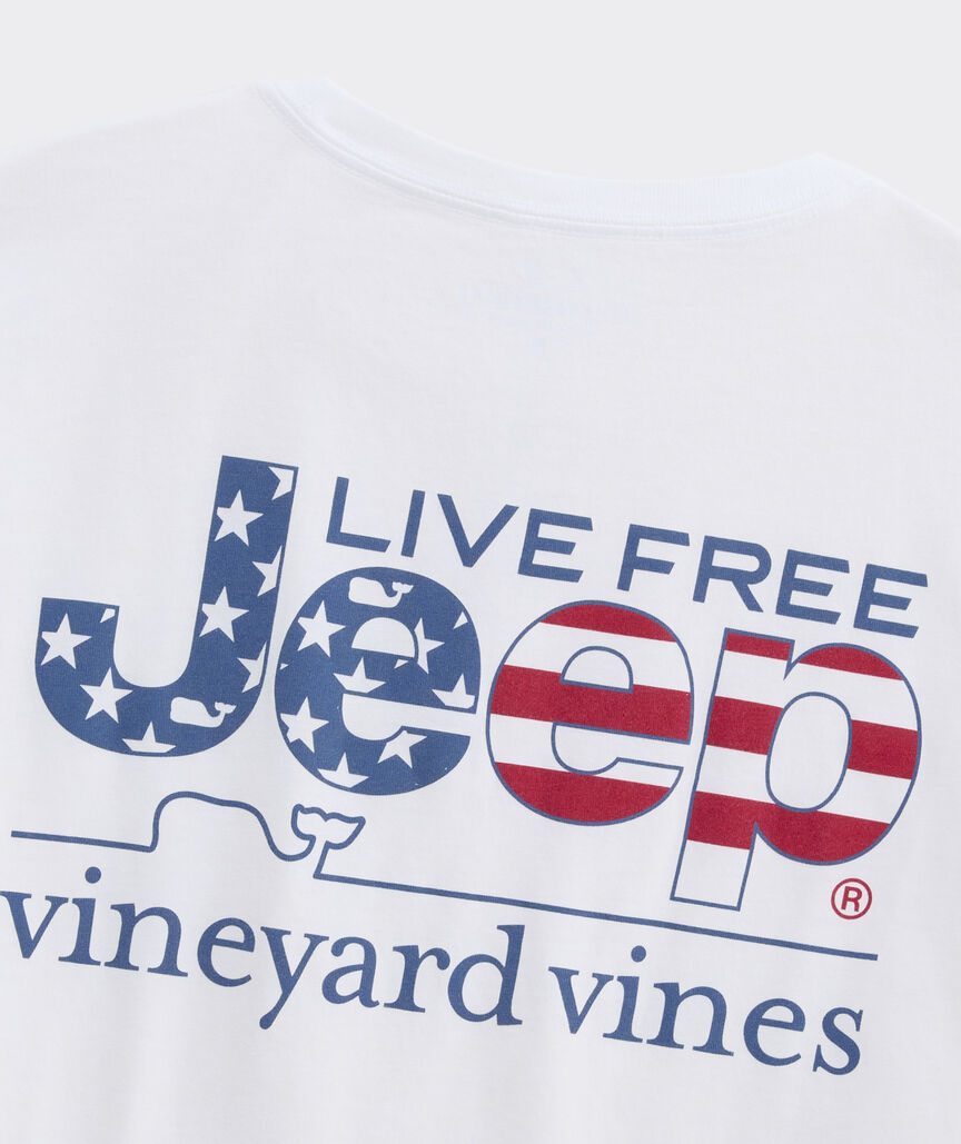 Jeep Collection Live Free Short-Sleeve Pocket Tee