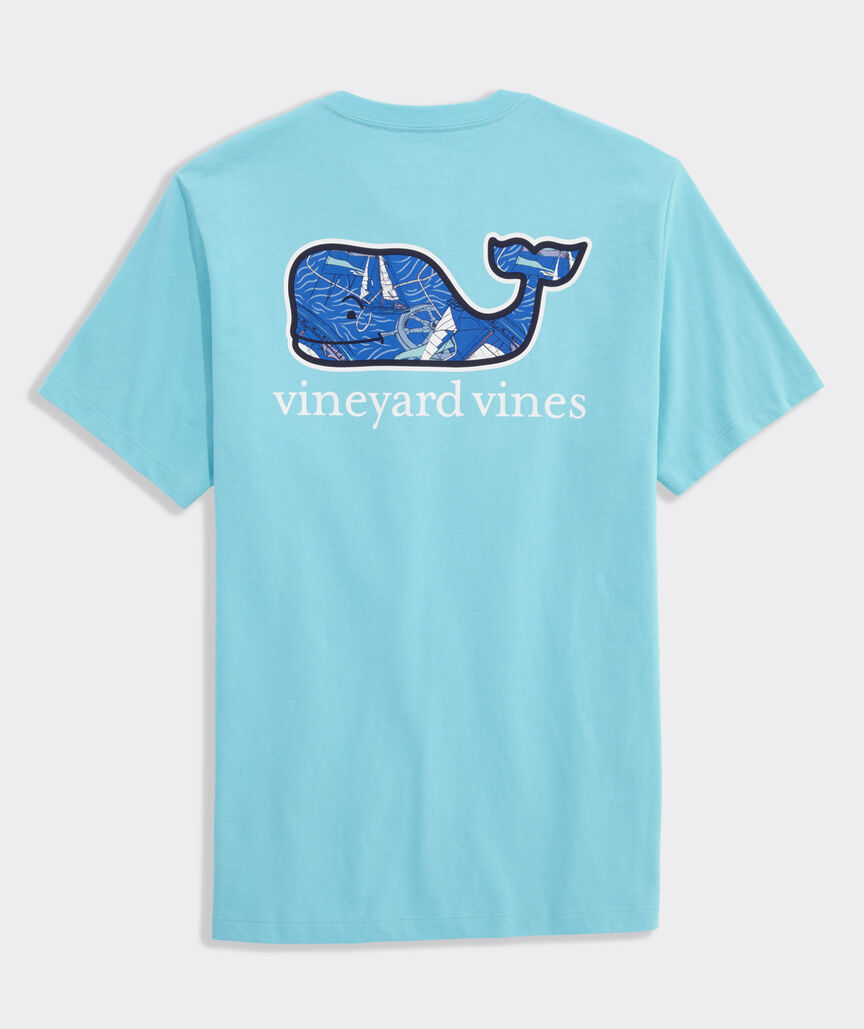 Sailing Whale Short-Sleeve Pocket Tee