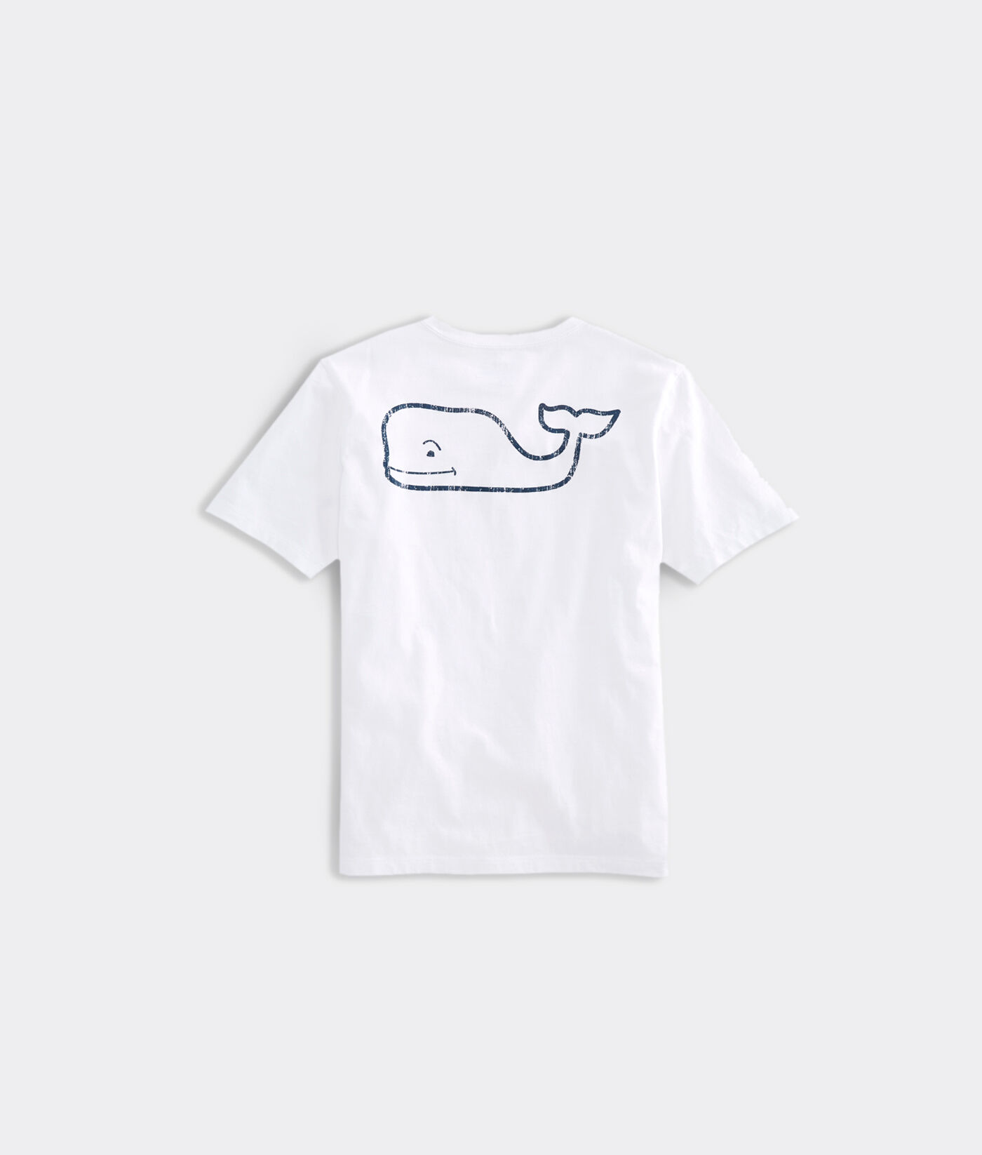 Vineyard Vines Girls S/S America Whale White Cap Graphic Pocket T-Shirt 
