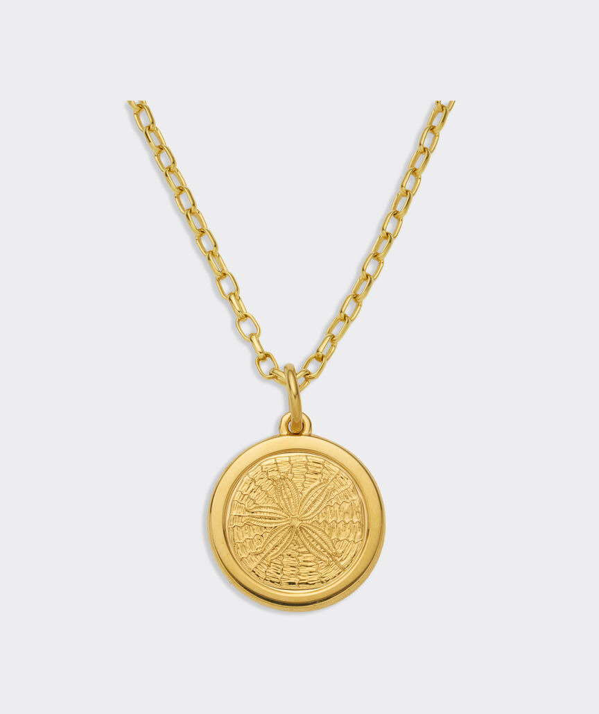 Colby Davis Medium Sand Dollar Gold Vermeil