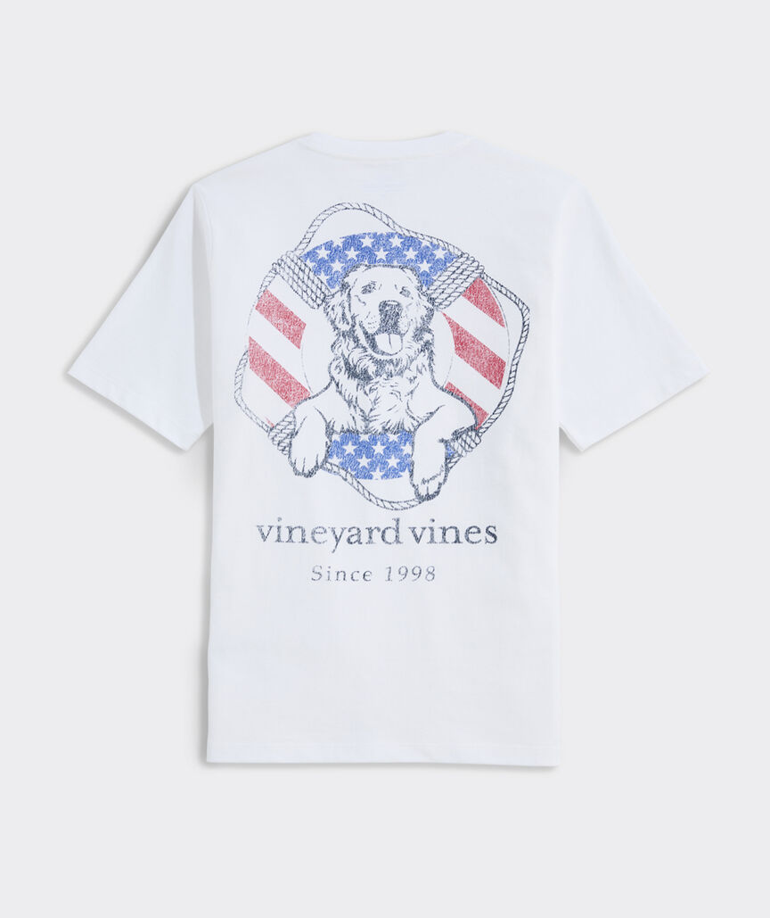 Boys' USA Dog Life Ring Short-Sleeve Pocket Tee