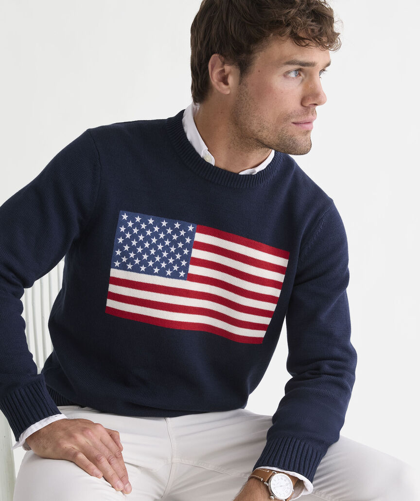 American Flag Crewneck