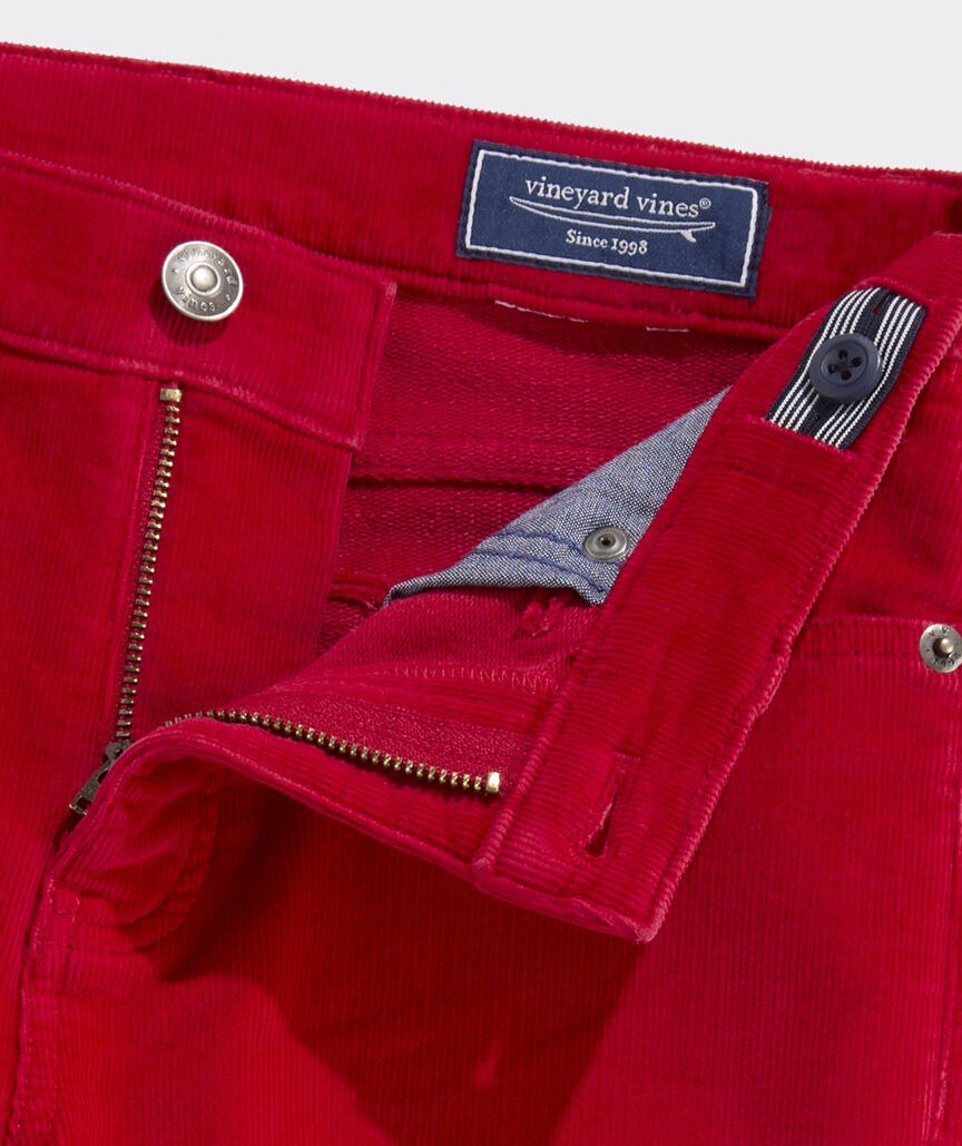 Boys' Stretch Terry Cord 5-Pocket Pants