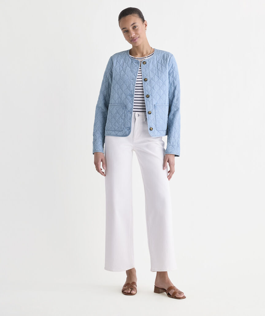 Quilted Chambray Jacket