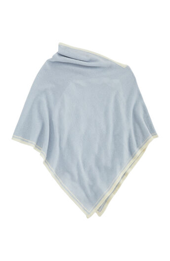 Cashmere Tipped Poncho