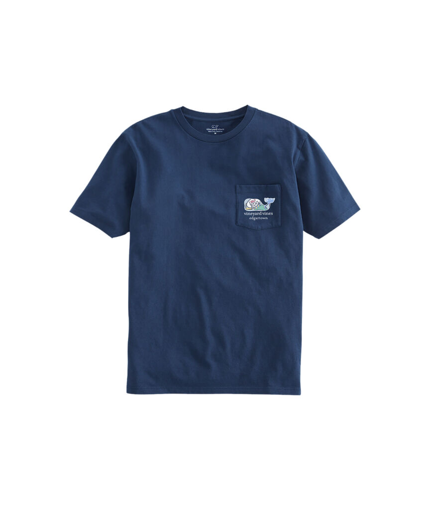 OUTLET Edgartown Sticker Whale Short-Sleeve Pocket Tee