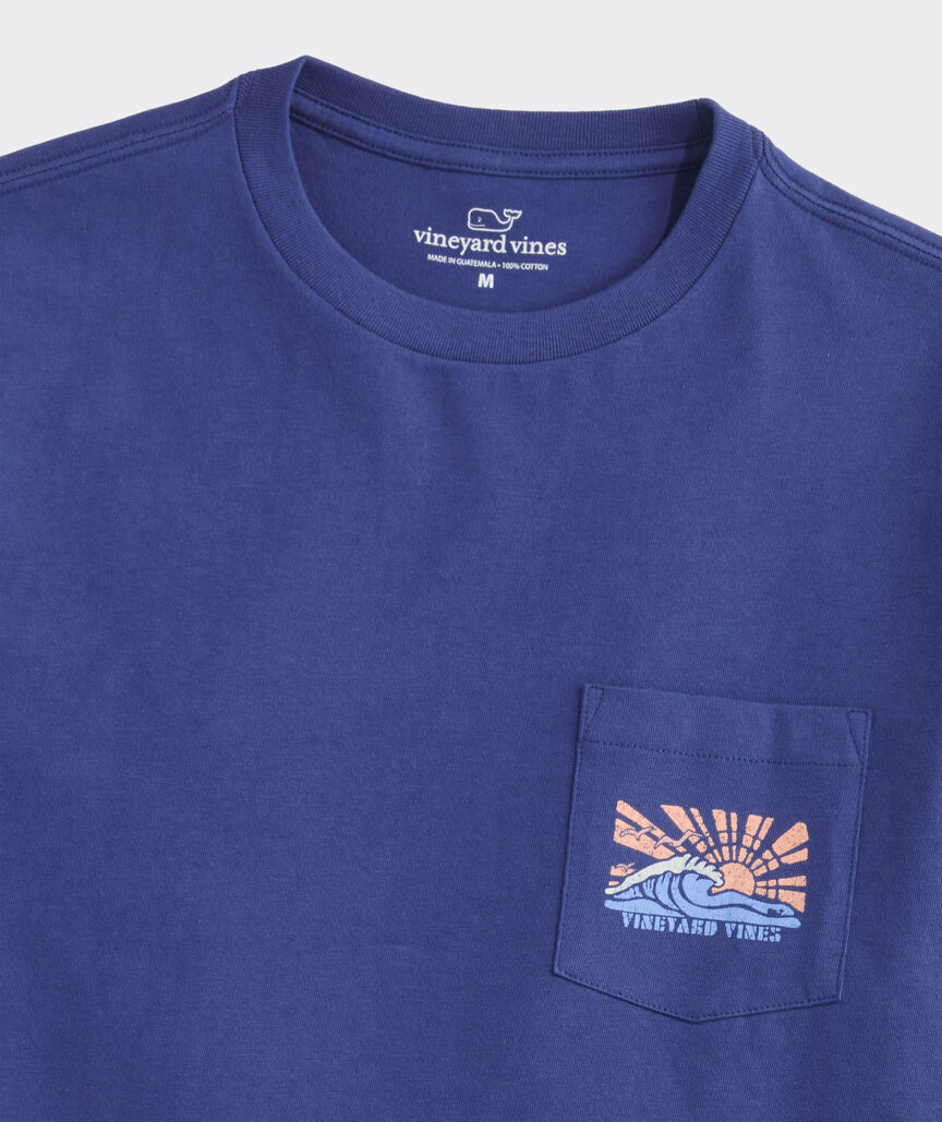 Sunray Wave Short-Sleeve Pocket Tee