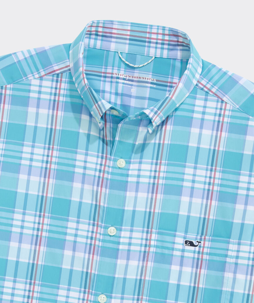 Performance Plaid Short-Sleeve Featherweight Shirt