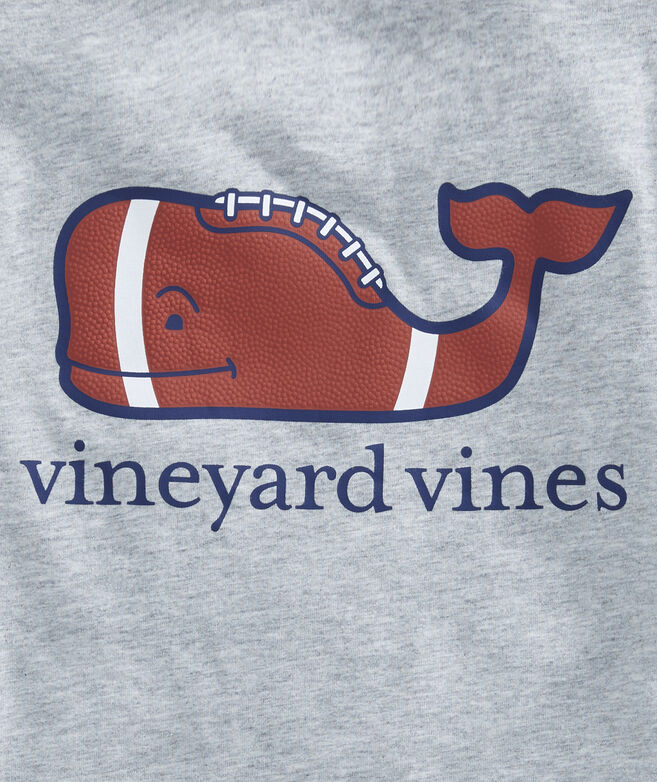 Shop Boys Heathered Football Whale Pocket TShirt at vineyard vines