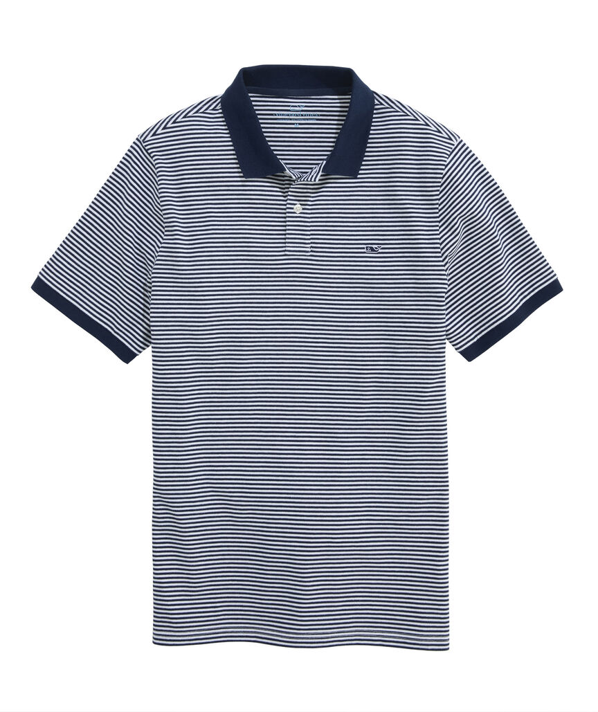 OUTLET Feeder Stripe Stretch Pique Polo