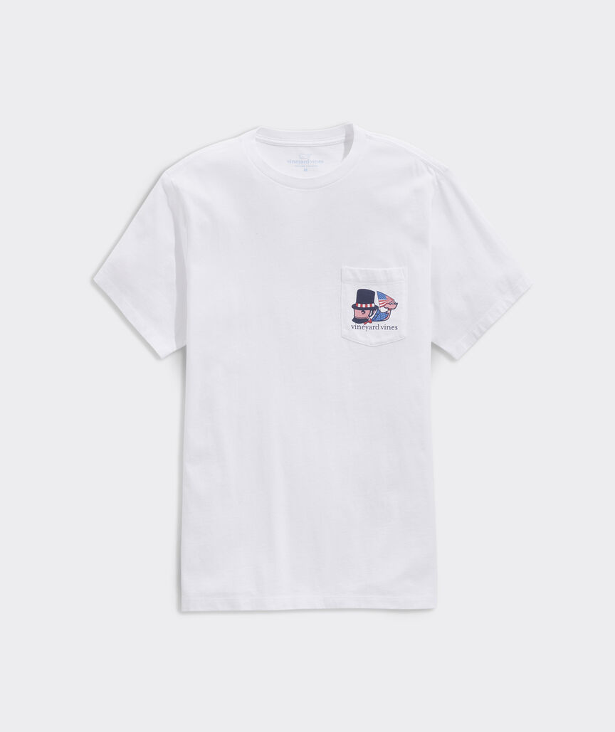 Shop Abe Lincoln Fireworks Whale ShortSleeve Pocket Tee at vineyard vines