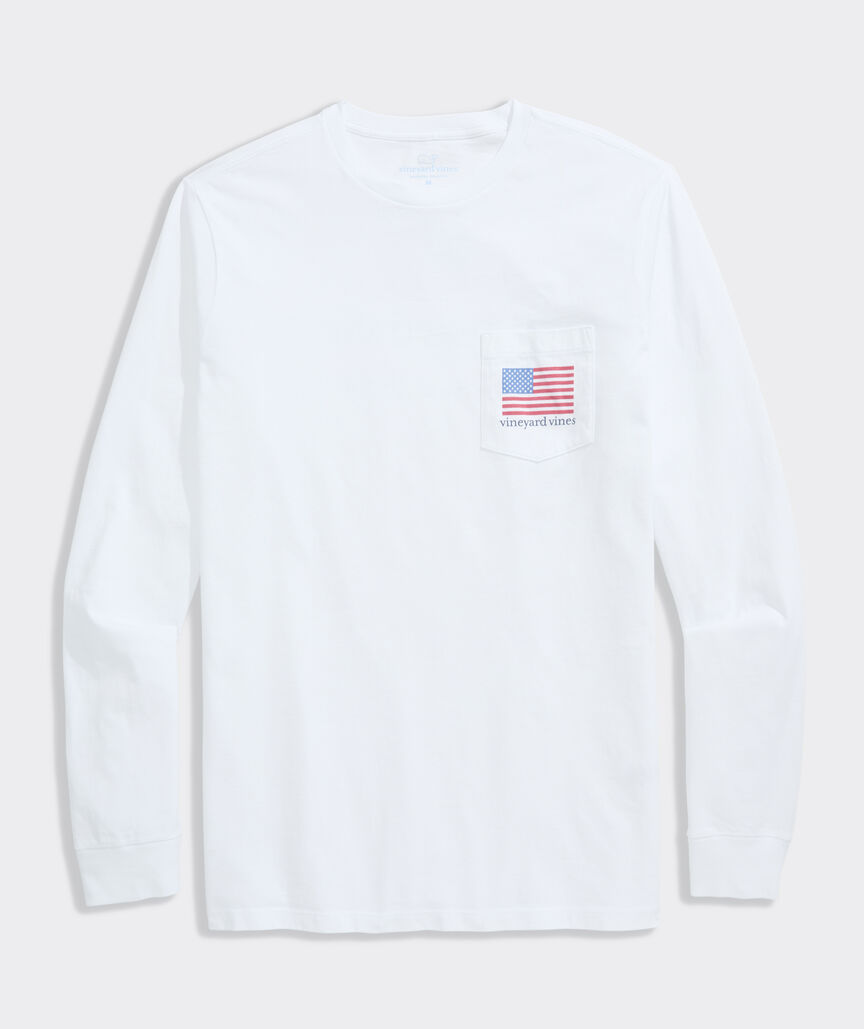 vineyard vines Americana Long-Sleeve Pocket Tee
