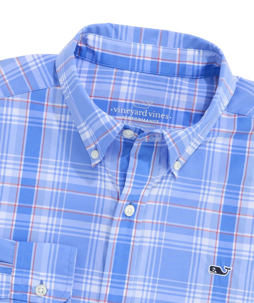 OUTLET Performance Nylon Plaid Shirt