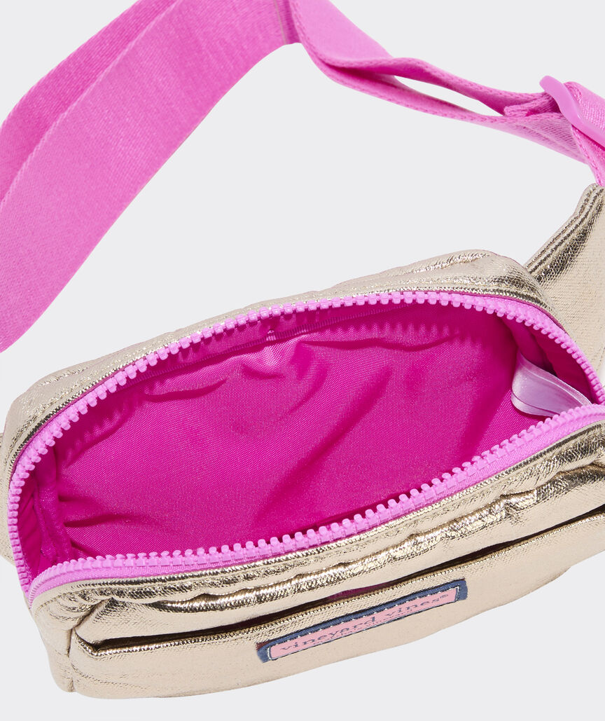 Girls' Metallic Belt Bag