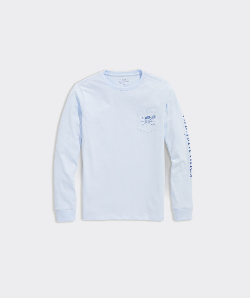 Boys' Cool Sports Fans Long-Sleeve Pocket Tee