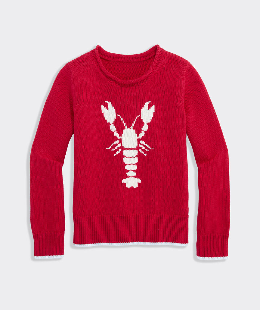 Girls' Katie Cotton Lobster Rollneck Sweater