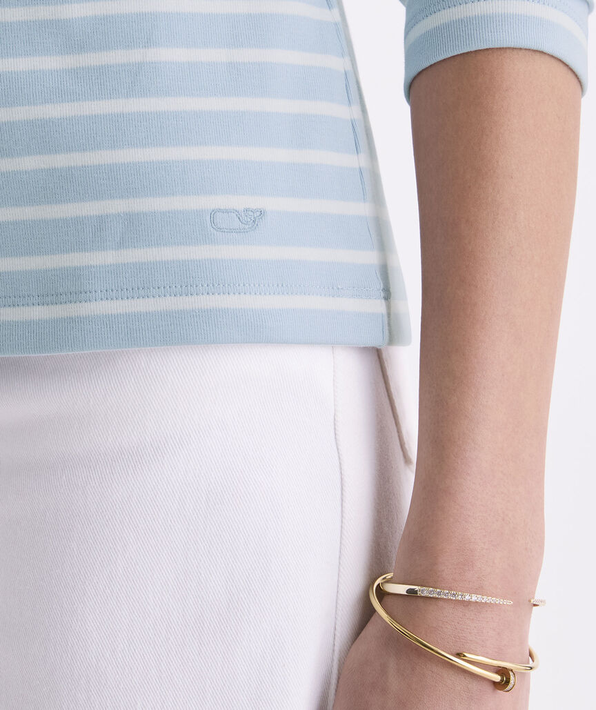 Deluxe Long Sleeve Boatneck Tee