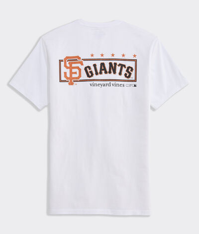 Vineyard Vines San Francisco Giants Short-Sleeve Pocket Tee (White Cap) (Size: XXL)