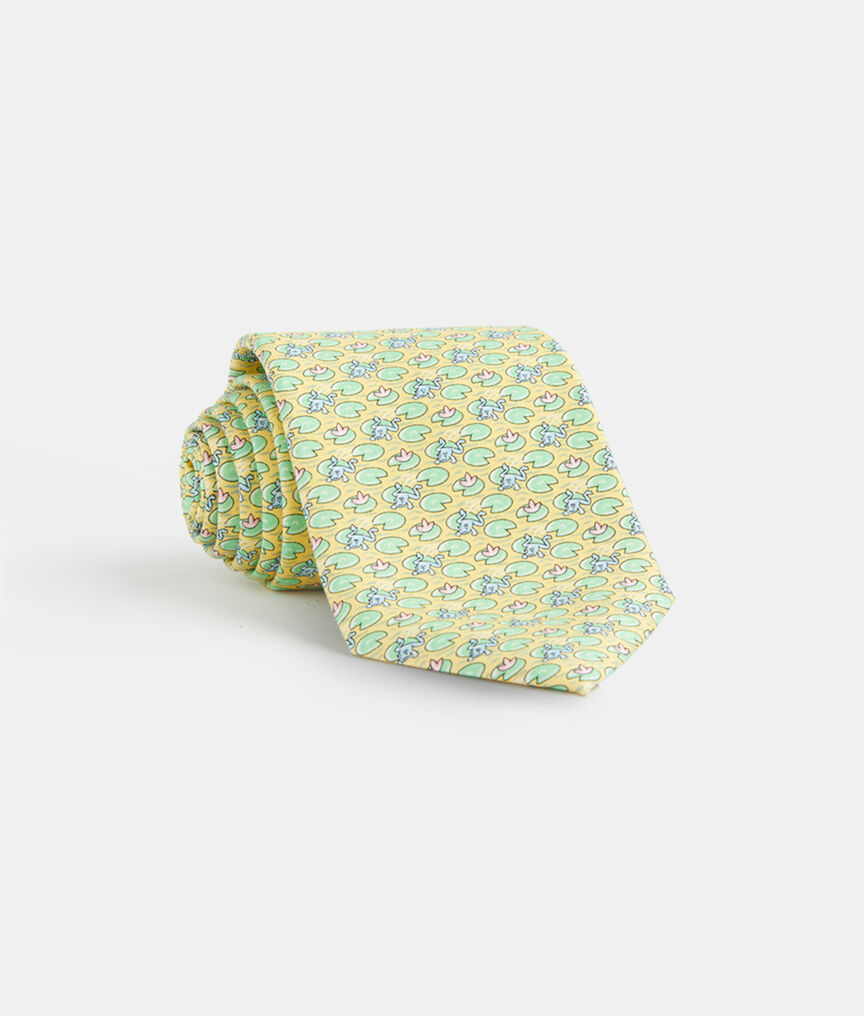 Frog Leap Printed Tie