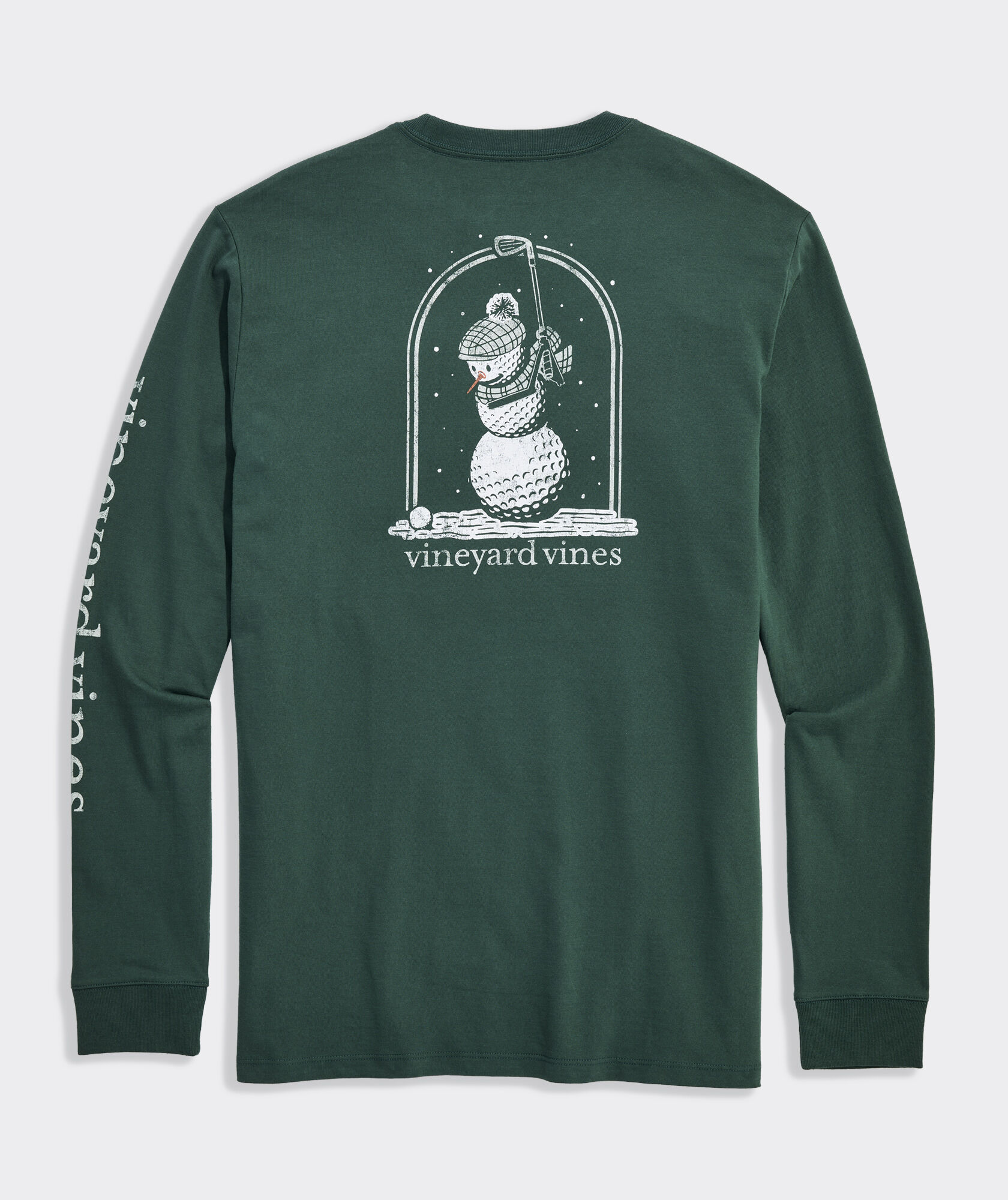 Golf Ball Snowman Long-Sleeve Tee