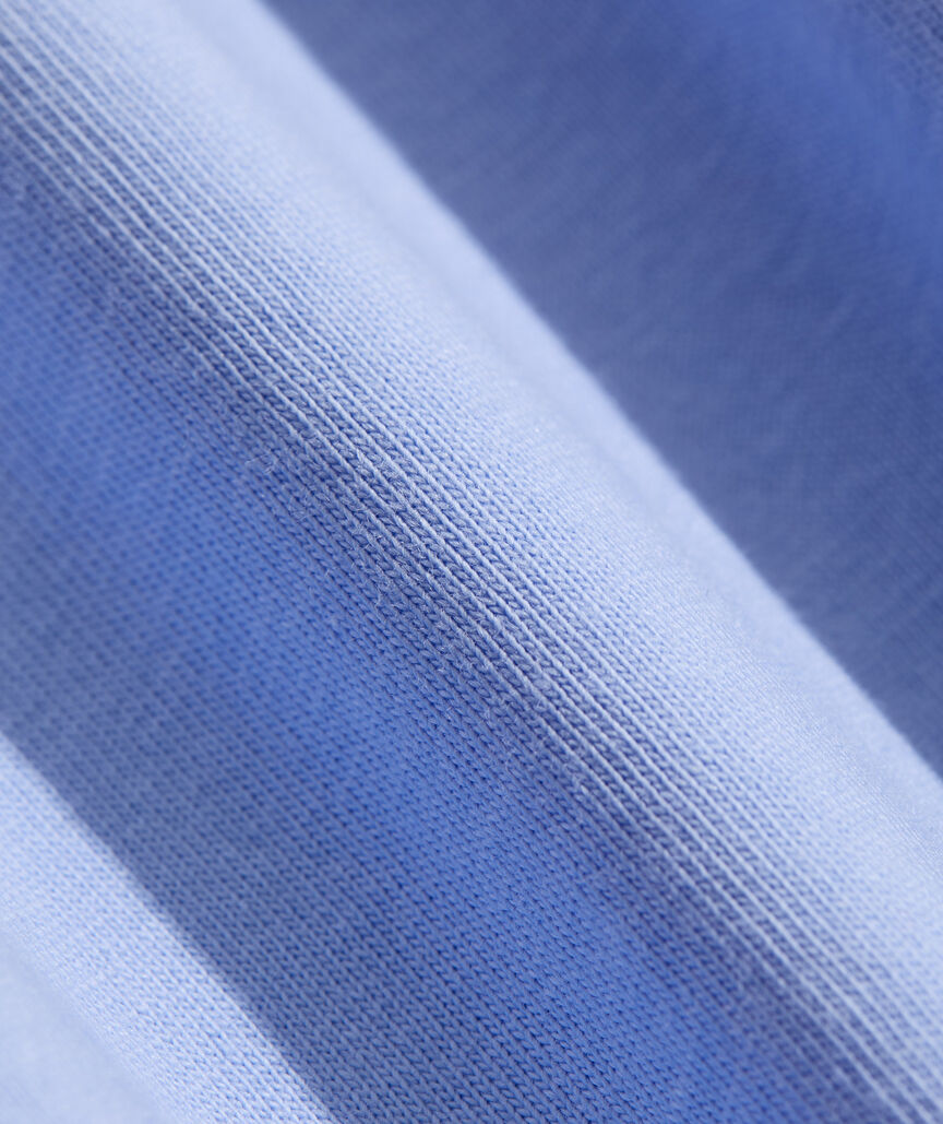 Girls' Two-Toned Vintage Whale Long-Sleeve Pocket Tee