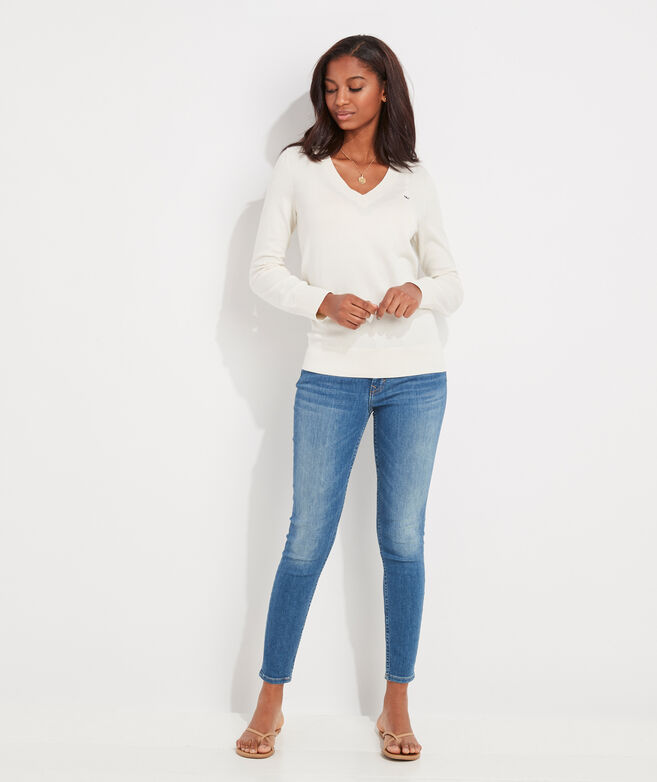 Cotton Heritage V-Neck Sweater
