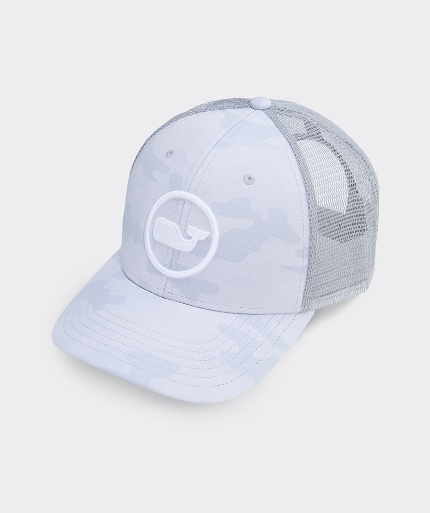 Camo Whale Dot Performance Trucker Hat
