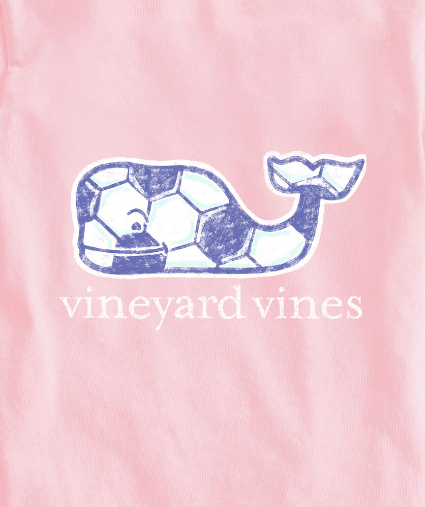 OUTLET Girls' Sketched Soccer Whale Short-Sleeve Pocket Tee
