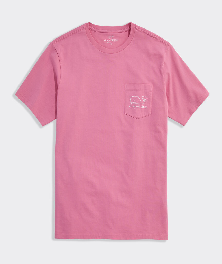 Two-Tone Vintage Whale Short Sleeve Pocket Tee