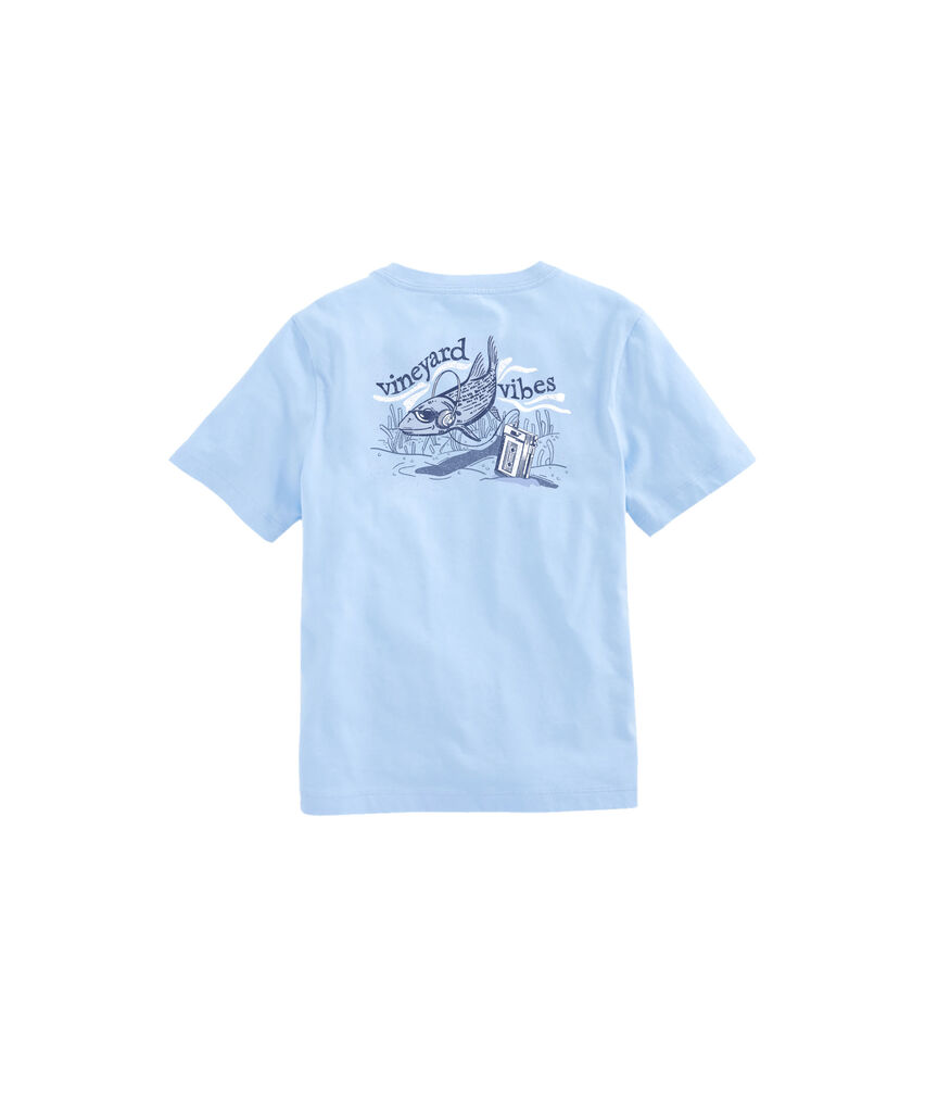 OUTLET Boys' Bonefish Casette Short-Sleeve Pocket Tee