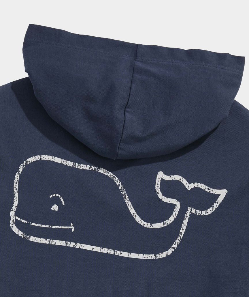 Vintage Whale Long-Sleeve Hoodie Tee