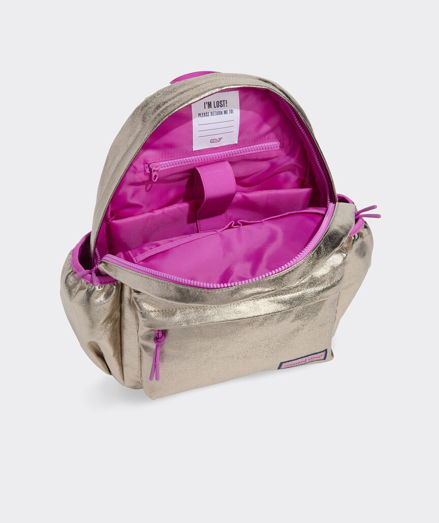 Girls' Metallic Backpack