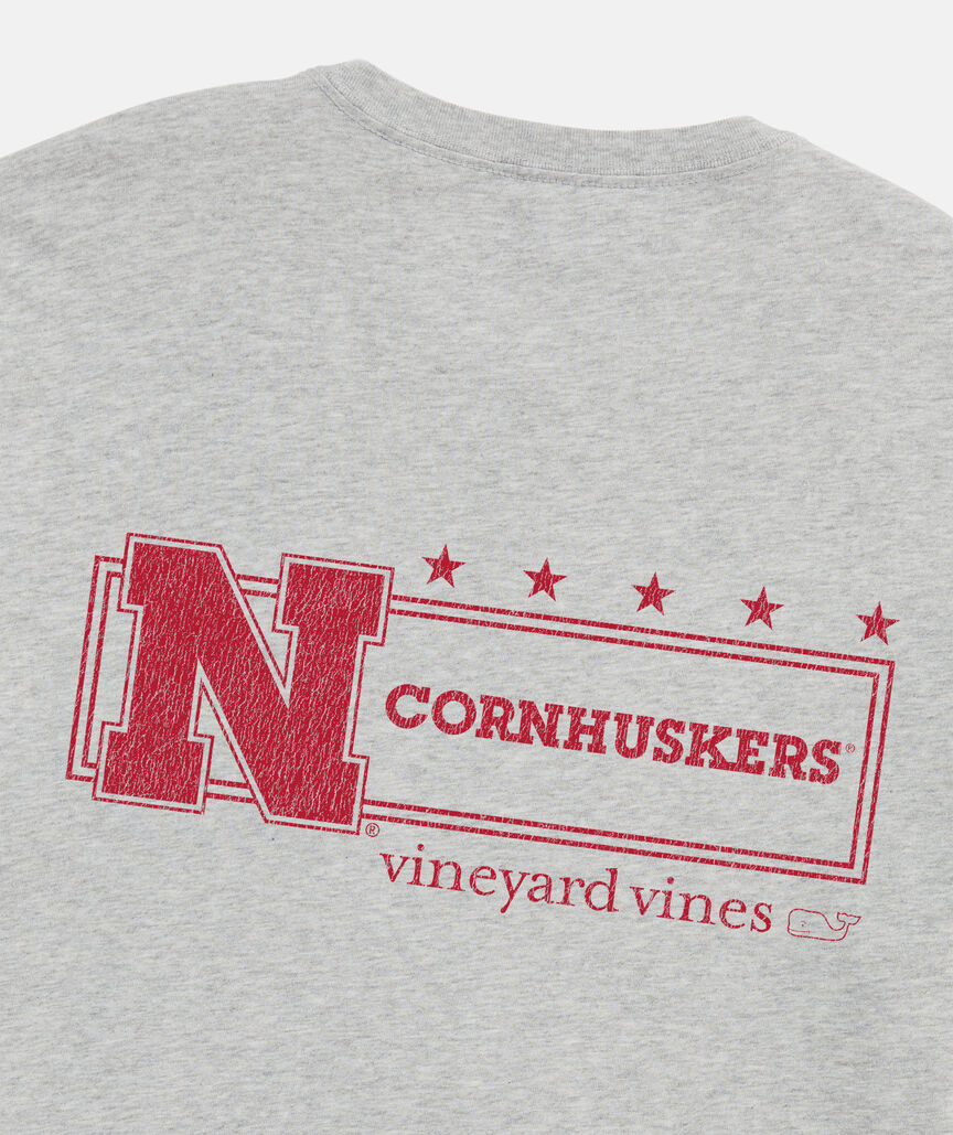 University of Nebraska Logo Box Short-Sleeve Pocket Tee