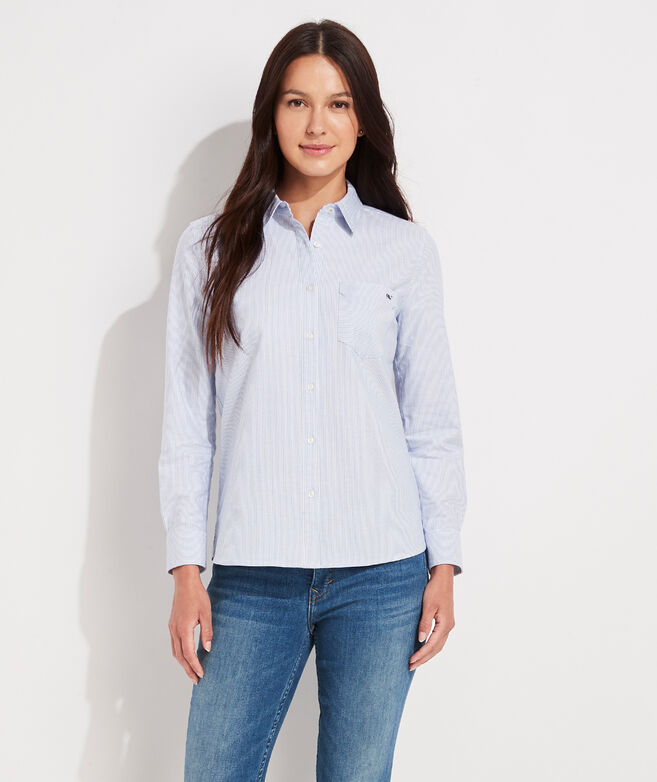Oxford Striped Chilmark Relaxed Button-Down Shirt