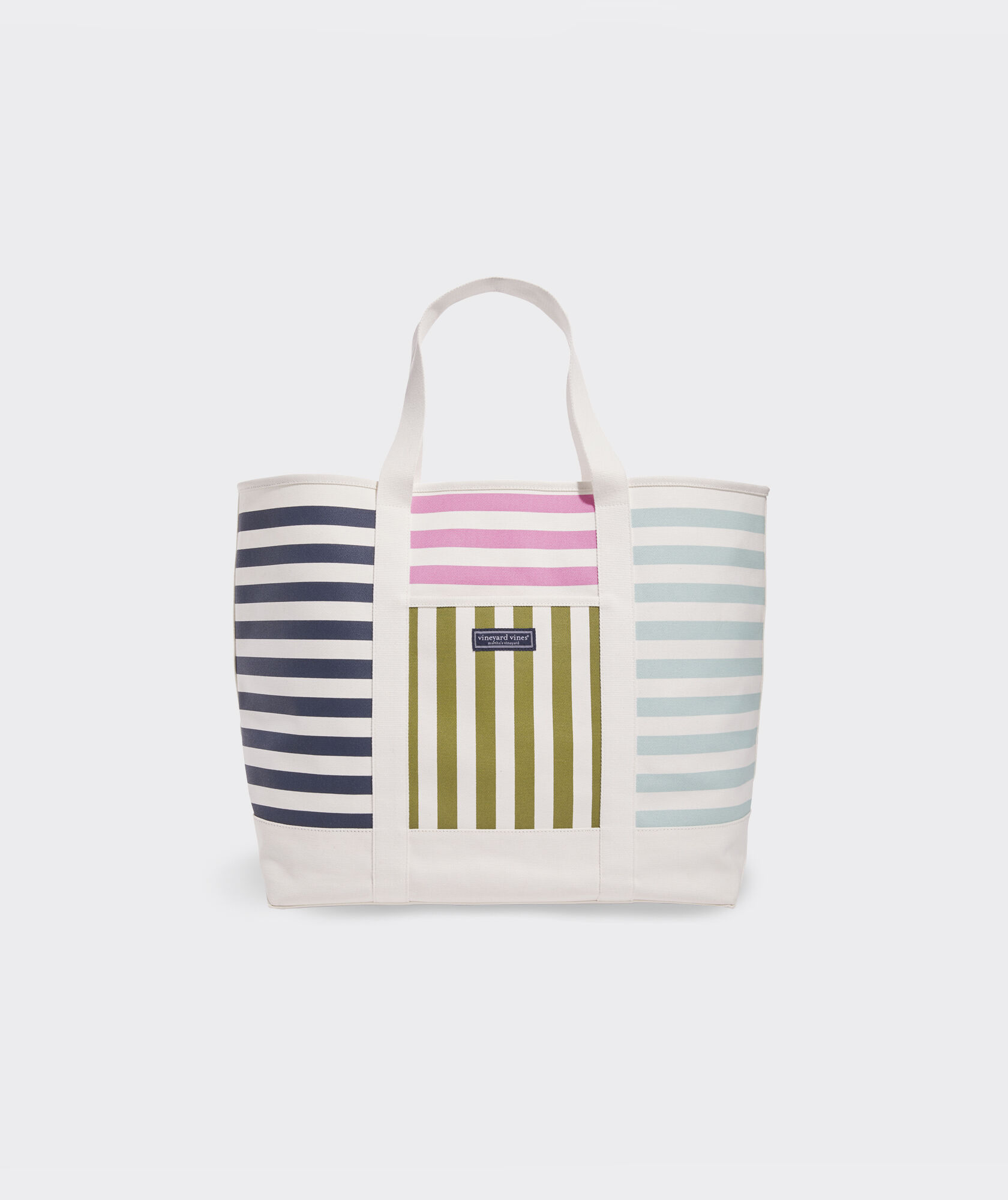 Mixed Stripe Large Tote