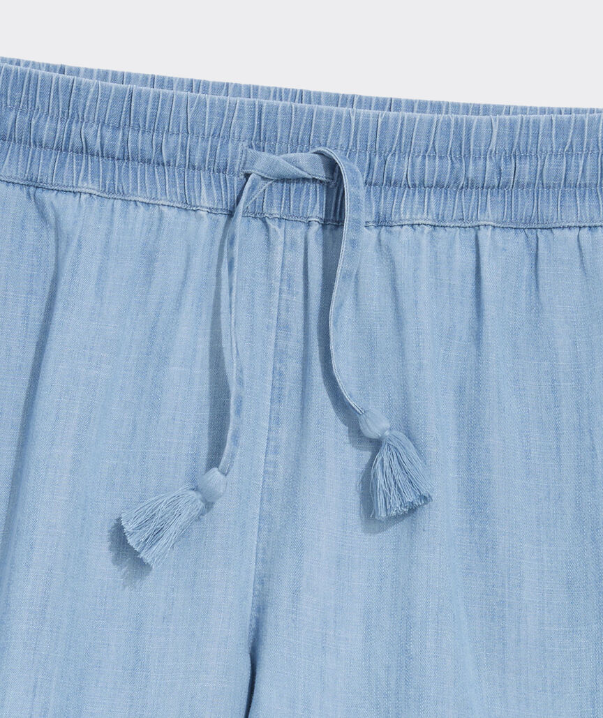 Frankie Chambray Pull-On Shorts