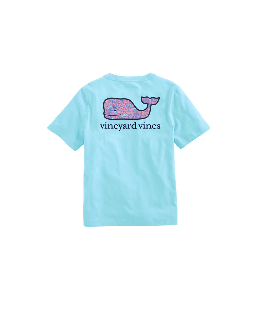 OUTLET Boys' Pineapple & Flower Whale Short-Sleeve Pocket Tee