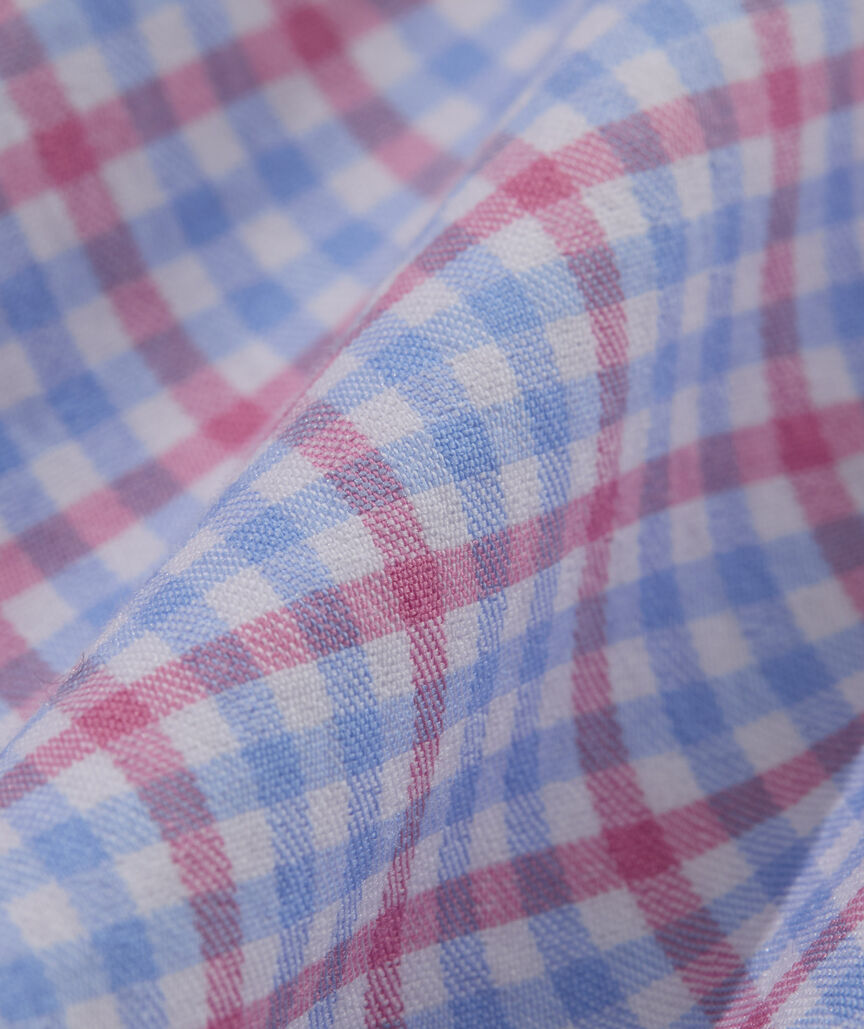 Boys' Catamaran Check Performance Cotton Shirt