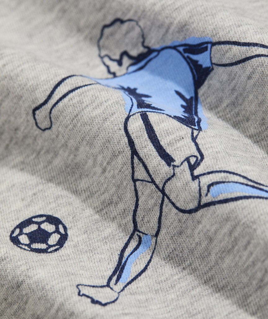 Boys' Soccer Outline Short-Sleeve Pocket Tee