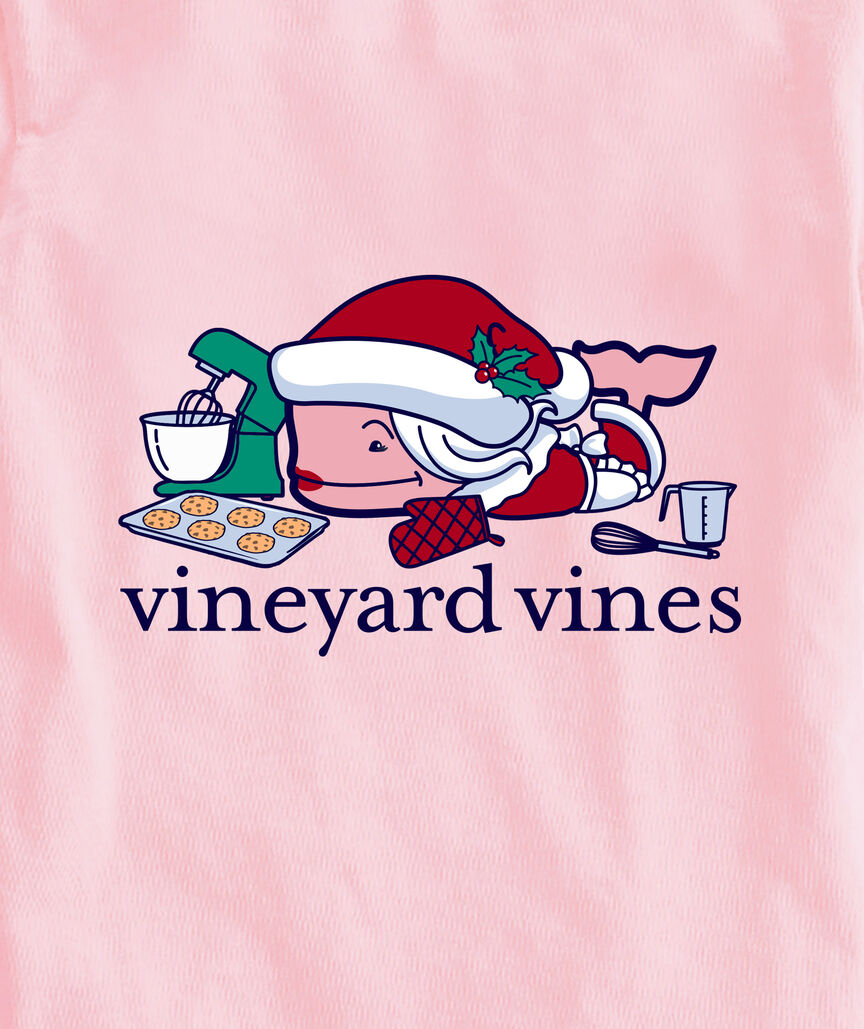 OUTLET Girls' Mrs. Claus Whale Short-Sleeve Pocket Tee