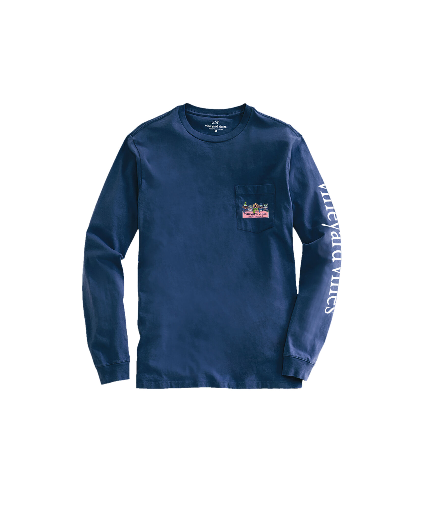 OUTLET Boys Winter Pups Logo Box Long-Sleeve Tee