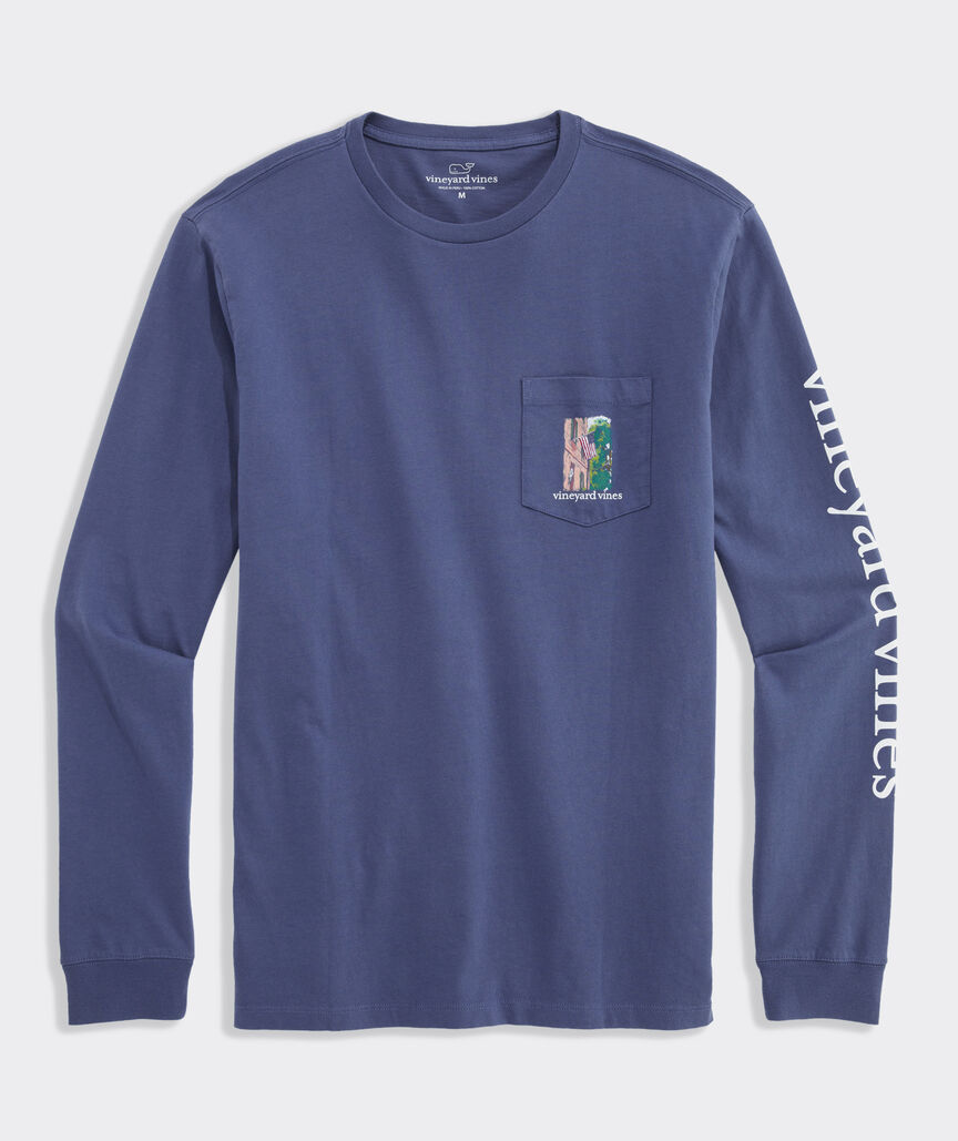 Charleston Alley Flag Long-Sleeve Pocket Tee