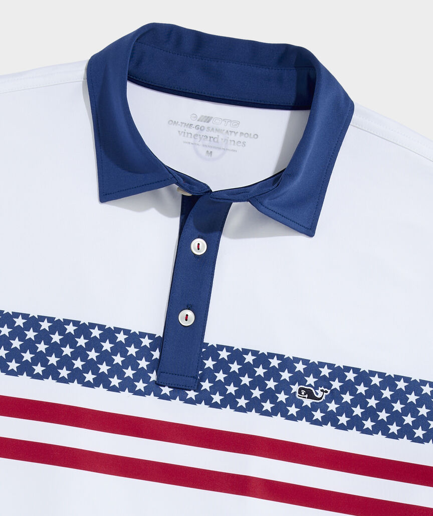 Performance Americana Chest Stripe Sankaty Polo