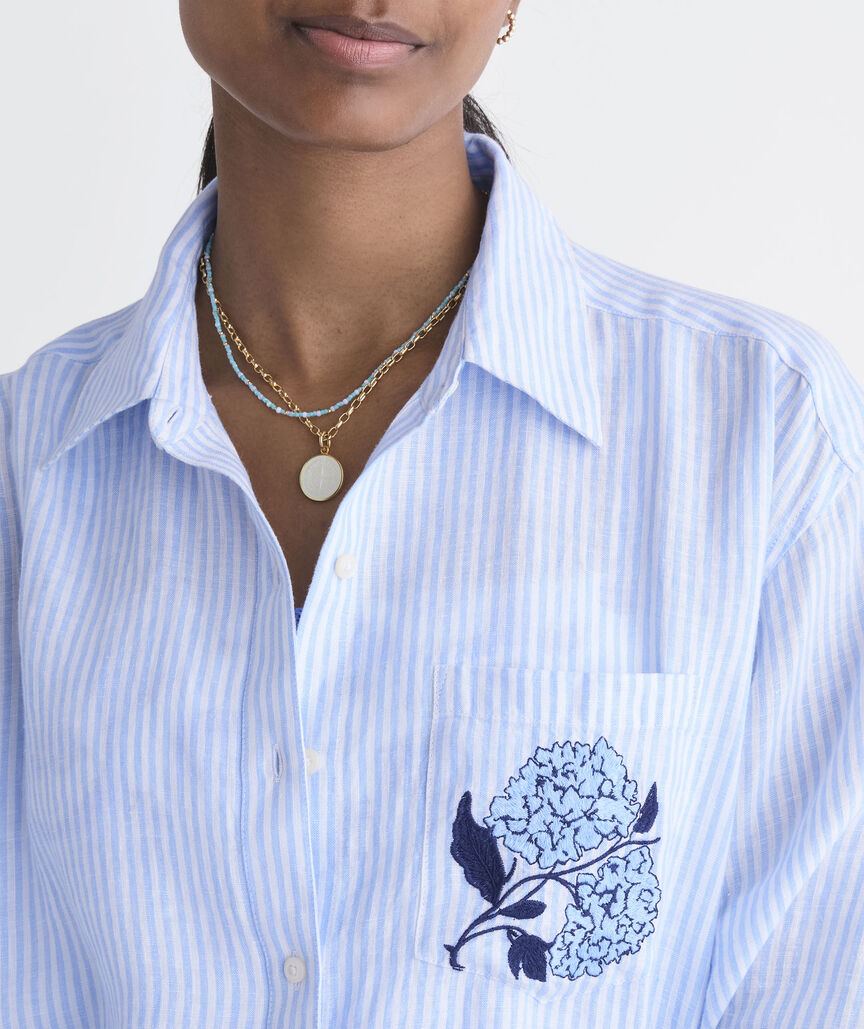 Birdie Linen Midi Cover-Up
