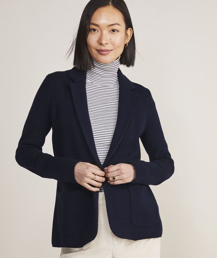 Vineyard Vines Knit Blazer Navy Size S main image 1