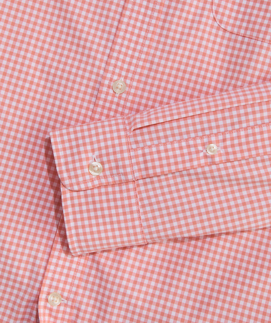 Performance Coral Reef Gingham Featherweight Shirt