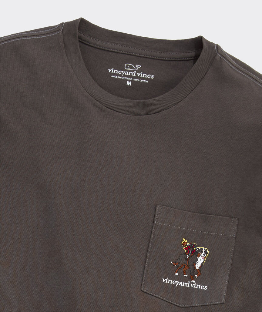 Headless Horseman Dog Long-Sleeve Pocket Tee