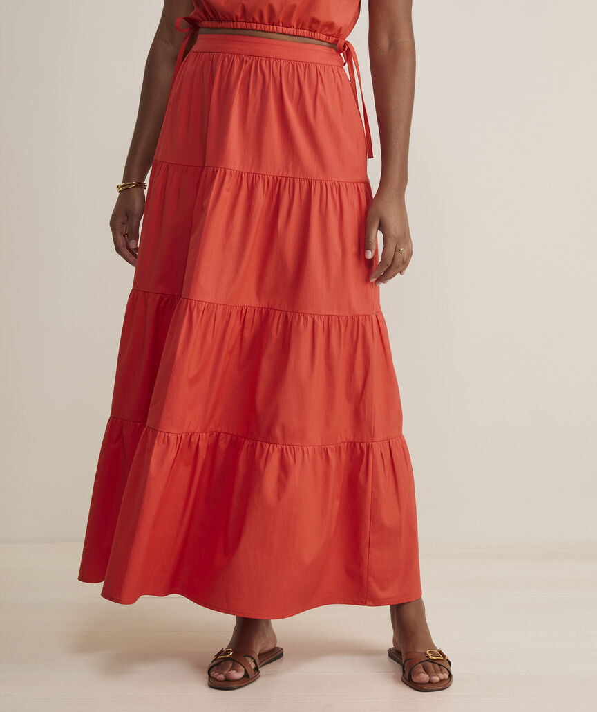 HARVEST TIERED MAXI SKIRT main image 0
